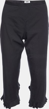 Moschino Cheap And Chic Black Cotton Capri Pants
