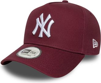 New Era New York Yankees A-Frame Trucker Cap Dark Red White Logo