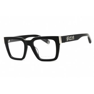 Philipp Plein Mens Black Rectangular Eyeglass Frames VPP112M