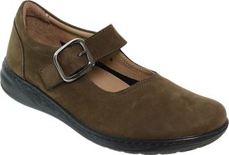 David Tate Pace Leather Mary Jane in Brown Nubuck at Nordstrom, Size 11