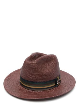 ストローハット Max Mara 'Rodesia' hat Max Mara Max Mara Rodesia Logo Plaque Hat - Hats - Free