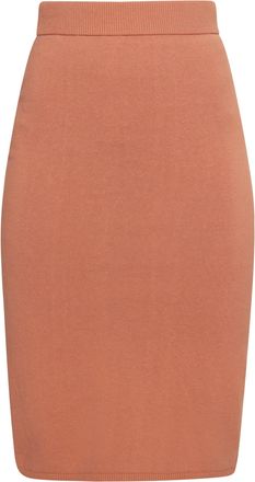 Usha Gebreide midi-rok Dames beige roze