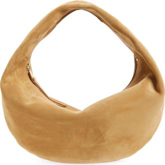 Khaite Medium Olivia Suede Hobo Bag in 964 Goldenrod at Nordstrom