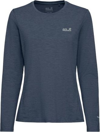 Jack Wolfskin Trail L/S Funktionsshirt f&uuml;r Damen | blau