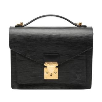 Louis Vuitton Pre-owned Monceau - Dames - Pre-owned - Zwart - Maat: ONE Size Leer