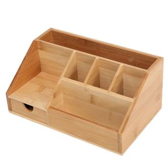 OEM Caja De Almacenamiento De Bamb&uacute;, Dise&ntilde;o Contempor&aacute;neo, Multifuncional, Para Oficina Y Hogar