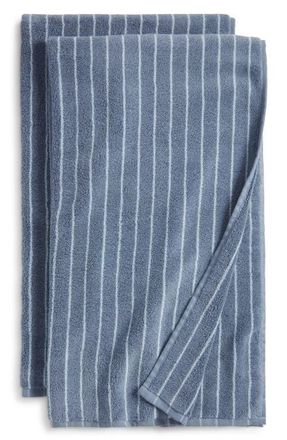 Nordstrom Hydrocotton Stripe Set of 2 Bath Towels in Blue Chip Multi at Nordstrom