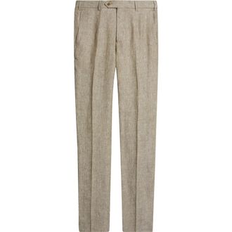 Zanella Parker Linen Pants in Sand at Nordstrom, Size 32