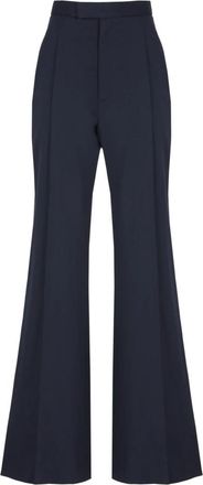 Vivienne Westwood Wide-Leg Virgin Wool Broeken - Dames - Wijde Broeken - Blauw - M - Broeken