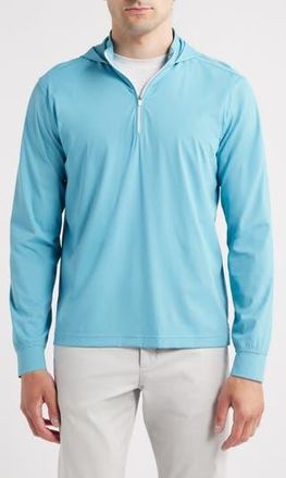 Johnnie-O Robby Performance Quarter Zip Hoodie in Haze at Nordstrom Rack, Size Xx-Large