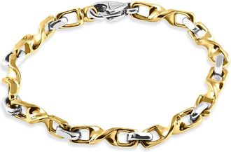 Pompeii3 Mens 14k Gold (36gram) or Platinum (58gram) 6mm Link Bracelet 8.5