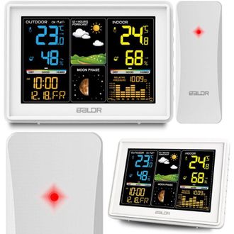 OEM Estaci&oacute;n Meteorol&oacute;gica Con Display Bd-907 Blanca