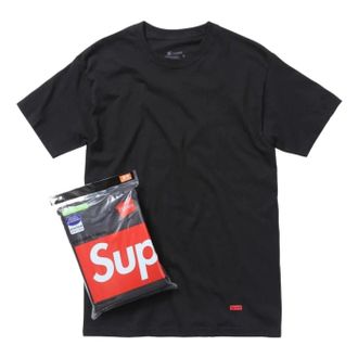 SUPREME x Hanes SS26 Tagless T-Shirt (3 Pack) Black SUP-SS26-035-BLK