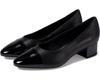 David Tate Womens David Tate Colette Black Nappa Leather Slip-On Stylish Pumps ZPO77