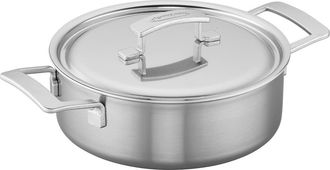 Demeyere Industry 5-Ply 4-Quart Deep Saut&eacute; Pan in Silver at Nordstrom