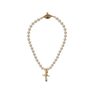 Vivienne Westwood Orb drop pearl choker Woman One Size