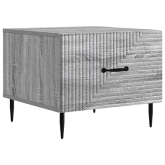 vidaXL Mesa De Caf&eacute; Gris Sonoma 49 X 50 X 40 Cm Madera De Ingenier&iacute;a Vidaxl