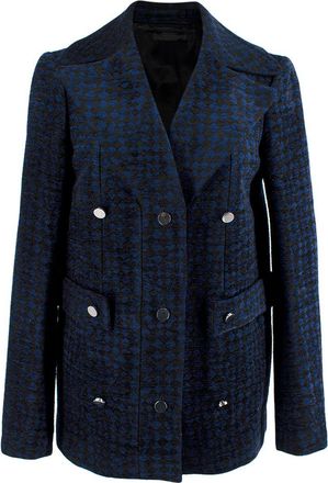 The Row Black and Blue Embroidered Glitter Jacket Size S