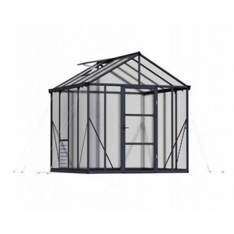 Palram Greenhouse Glory 8 x 8 - Polycarbonate - L244 x W253 x H268.5 cm, Grey