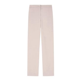 Emporio Armani Rechte broek - Dames - Broeken - Beige - Maat: XL Zijde