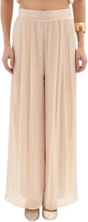 Rinascimento Broeken, Dames, Beige, L, Satijn, Palazzo Broek