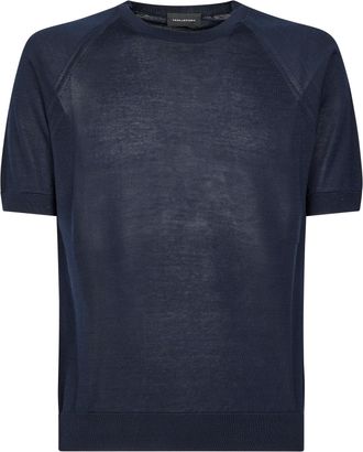 Tagliatore Lightweight Crew Neck T-Shirt with Raglan Sleeves