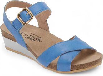 Naot Women Throne Wedge Sandal In Sapphire Blue