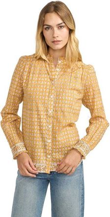 Marea Charlie Shirt in Marigold Thistle at Nordstrom, Size X-Small
