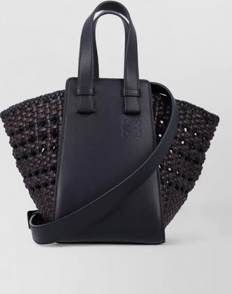 Loewe hammock compact tote bag woven design