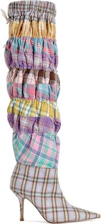 Azalea Wang Elodie Stiletto Boot in Pink Multi at Nordstrom, Size 7.5