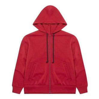 Comme Des Gar&ccedil;ons SS25 x Invader Full-Zip Hoodie Burgundy AZ-T334-051-2