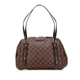 Louis Vuitton Trevi Handtas Damier Ebene Leer