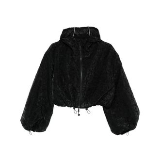 Cecilie Bahnsen Light Jackets, female, Black, Size: 2XS Hooded Jacket