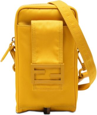 Fendi Yellow Nylon Pouch (Pre-Owned)