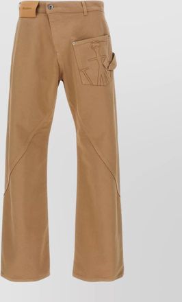 J.W.Anderson twisted workwear pants embroidered pockets