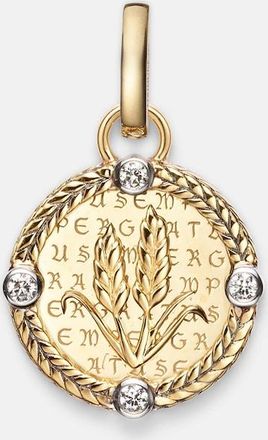 Foundrae Infinite Gratitude 18kt gold pendant necklace with diamonds