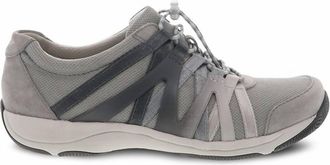 Dansko Womens Henriette Wide Suede Shoes In Grey