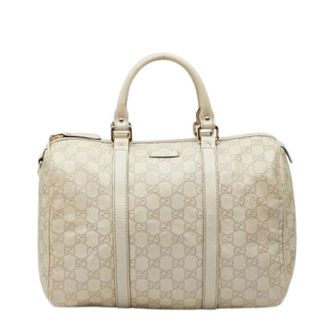 Gucci Pre-owned Handbags, female, Beige, Size: ONE SIZE Pre-owned Vintage Handbag
