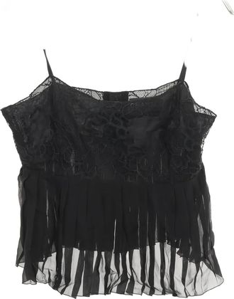 Chanel Canottiera plissettata - Nero