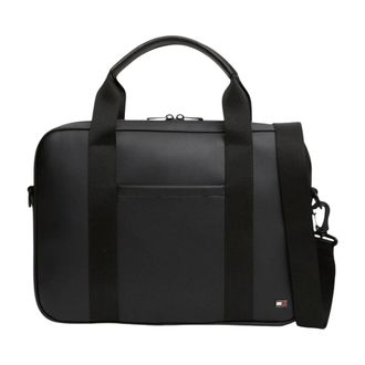 Tommy Hilfiger Borsa per computer TH Foundation - - Bags - Uomo - Nero - ONE SIZE