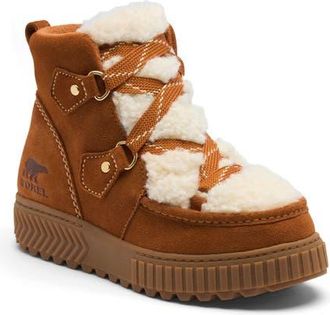 Sorel One Ave Alpine Faux Fur Trim Waterproof Boot in Iced Tea/gum 10 at Nordstrom, Size 10.5