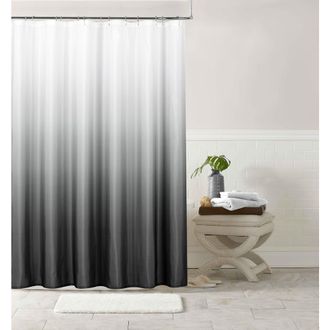 Dainty Home Ombr&eacute; Shower Curtain in Black at Nordstrom Rack