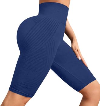Generic Cycling Shorts Women UK, High Waisted Ladies Cycle Leggings for Gym Biker Running Cycling Short Scrunch Bums Gym Short Hip Lifting Tummy Control Booty