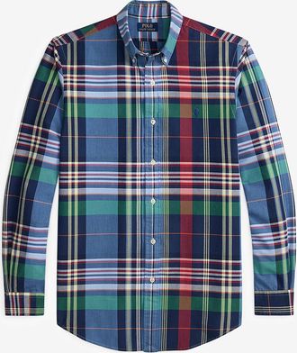 Polo Ralph Lauren Kariertes Oxford-Hemd Custom Fit Pony