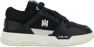 Amiri Black Low Top Sneakers With Logo Patch On The Tongue And Logo Lettering On The Heel In Leather Man