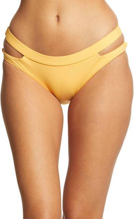 Seafolly Active Split Band Hipster Bikini Bottom In Buttercup