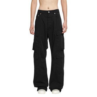 Rick Owens Tower Double Cargo Jeans in Cotton Twill