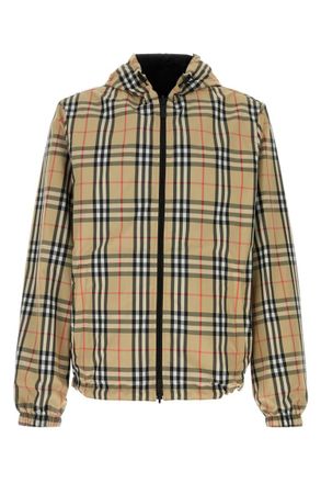 Burberry Beige Check Hood Jacket
