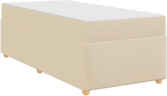 vidaXL Estructura De Cama Con Colch&oacute;n Crema 80 X 200 Cm Tela Vidaxl