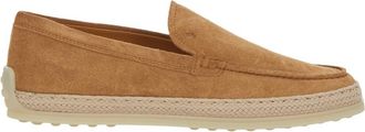 Tod's Brown Embossed Loafers